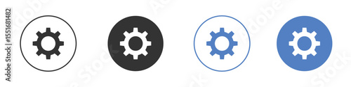 Settings button icon vector, Symbol, logo illustrations