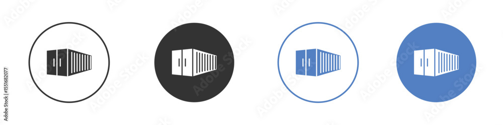 Shipping Container icon vector, Symbol, logo illustrations Shipping Container icon vector, Symbol, logo illustrations