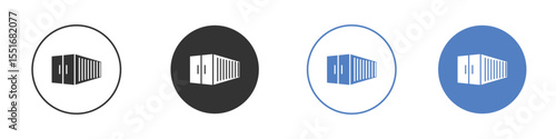 Shipping Container icon vector, Symbol, logo illustrations