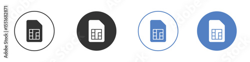 Sim card icon vector, Symbol, logo illustrations
