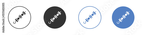 Skewer icon symbol set. vector graphic design