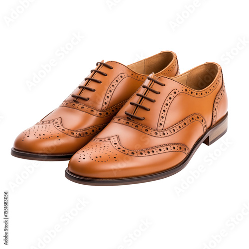 Wallpaper Mural Classic brown leather dress shoes with brogue detailing   Torontodigital.ca