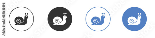 Snail icon vector, Symbol, logo illustrations
