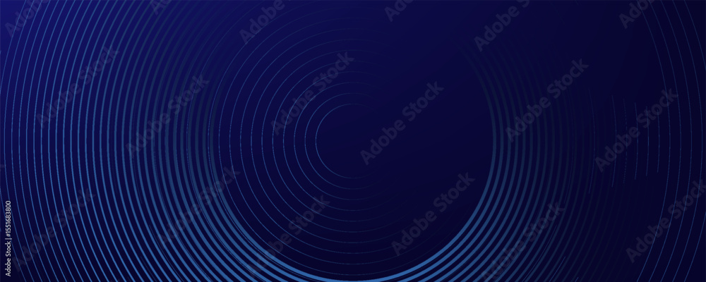 Abstract blue glowing geometric lines on dark blue background. Modern shiny blue circle lines pattern. Futuristic technology concept. Suit for cover, poster, Abstract blue glowing geometric lines on dark blue background. Modern shiny blue circle lines pattern. Futuristic technology concept. Suit for cover, poster,