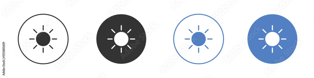 Sun icon vector, Symbol, logo illustrations Sun icon vector, Symbol, logo illustrations