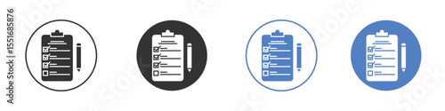 Survey icon symbol set. vector graphic design