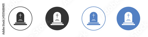 Tombstone icon vector, Symbol, logo illustrations