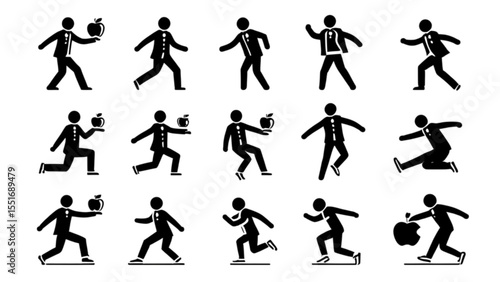 ダンスと動きのシルエットセット｜Dance and Motion Silhouette Set