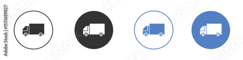 Truck icon vector, Symbol, logo illustrations