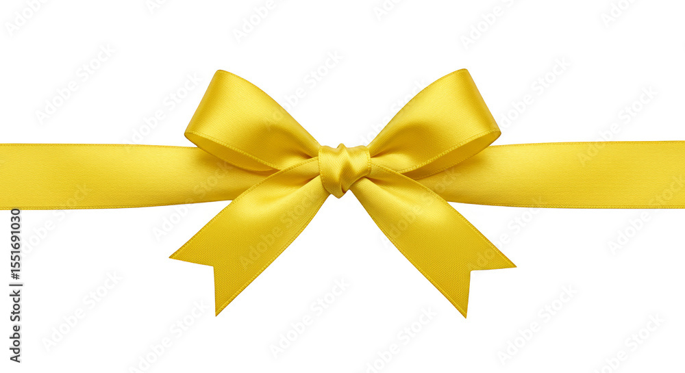Golden Silk Bow on Transparent Background a Festive Celebration Element Golden Silk Bow on Transparent Background a Festive Celebration Element