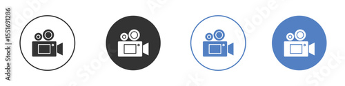 Video camera icon vector, Symbol, logo illustrations