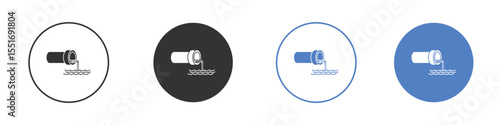 Wastewater icon vector, Symbol, logo illustrations