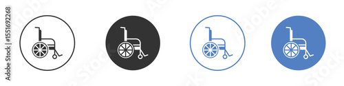 Wheelchair icon vector, Symbol, logo illustrations