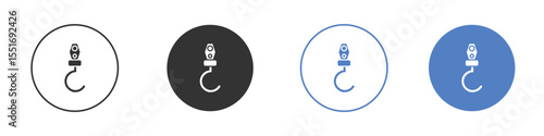 Winch hook icon vector, Symbol, logo illustrations