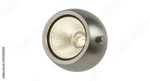 Illumination Equipment Spotlight Metal Design Bright on Transparent