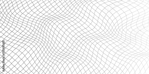 Net texture pattern on white background. Net texture pattern for backdrop and wallpaper. Realistic net pattern with black squares