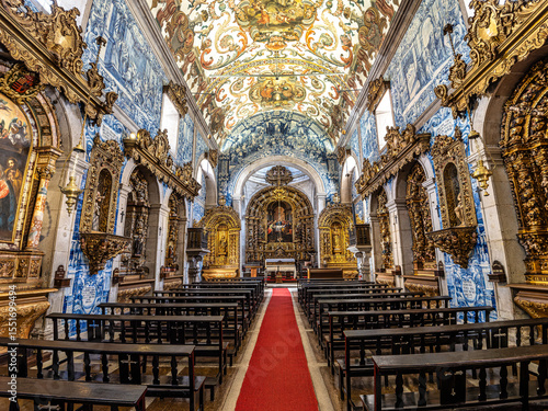 Interior of Church of Misericordia in Viana do Castelo city, Portugal