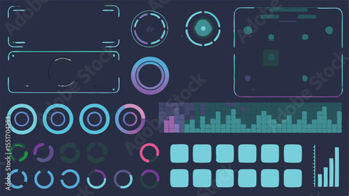 Fitness Tracker App Layout With Step - Botanical Seamless Vector
