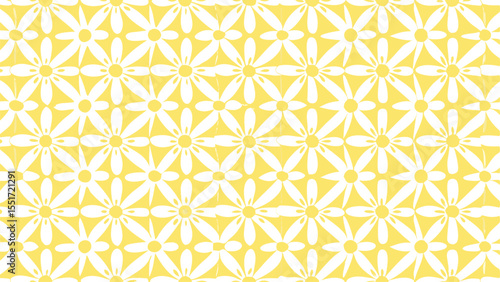 Stylized Flower Heads With Sharp Geometric - Botanical Seamless Vector