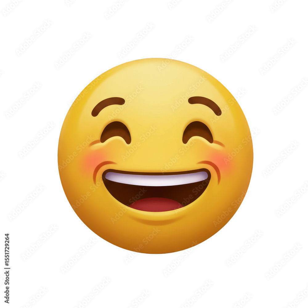 Illustration Of Smiling Face Emoji Isolated On Transparent Background Illustration Of Smiling Face Emoji Isolated On Transparent Background