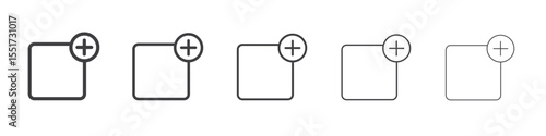 Add new icon simple illustration logo art