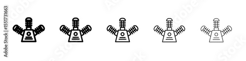 Air compressor pump icon simple illustration logo art