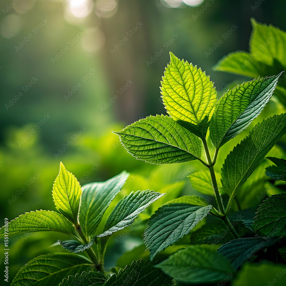 green foliage close up with blurred background green foliage close up with blurred background