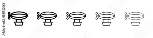 Airship icon simple illustration logo art