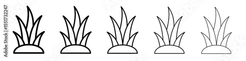 Aloe vera icon simple illustration logo art