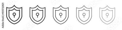 Antivirus system protection icon simple illustration logo art