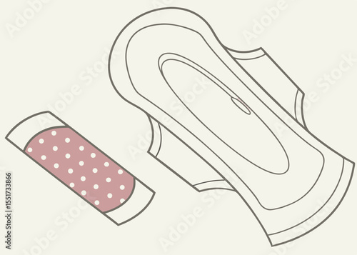 Sanitary pad and panty liner, feminine hygiene products, for websites