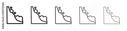 avalanche icon simple illustration logo art