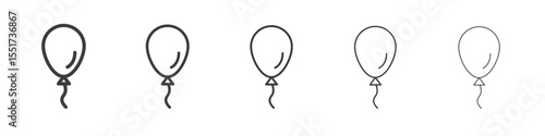 Balloon icon simple illustration logo art