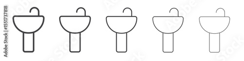 Basin icon simple illustration logo art
