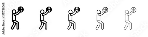 Basketball training icon simple illustration logo art