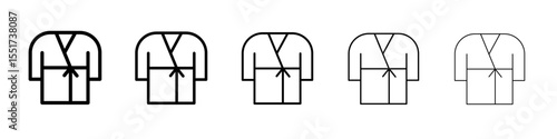 bathrobe icon simple illustration logo art