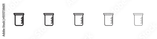 Beaker icon simple illustration logo art