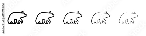 Bear icon simple illustration logo art