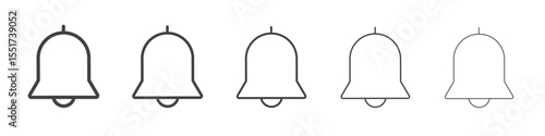 Bell icon simple illustration logo art