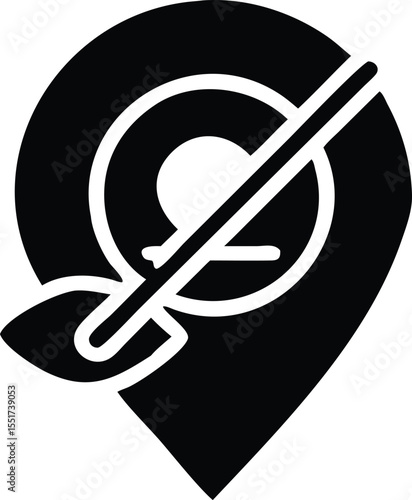 No location or eco-friendly placeholder icon