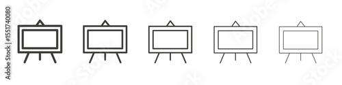 Blackboard icon simple illustration logo art