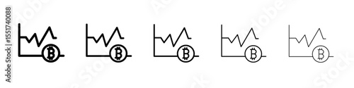 Bitcoin Evolution icon simple illustration logo art