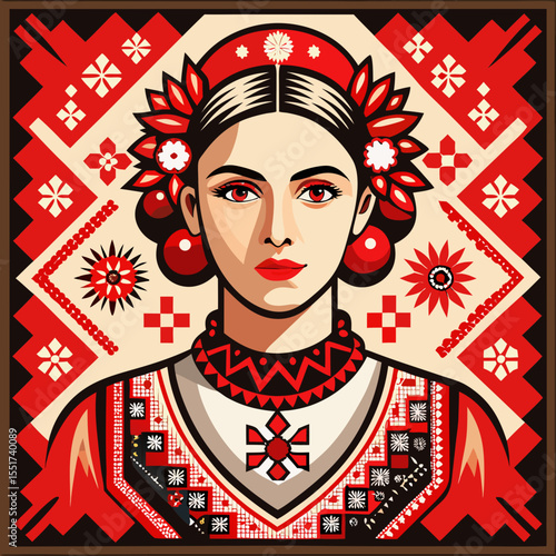 a traditional ukrainian vyshyvanka 