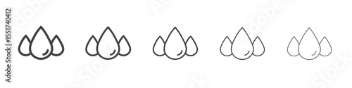 Blood drop icon simple illustration logo art
