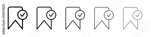 Bookmark icon simple illustration logo art