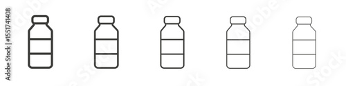 Bottle icon simple illustration logo art