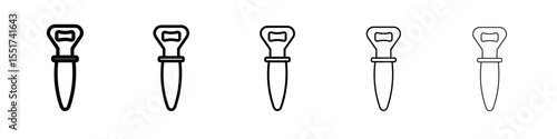 Bottle opener icon simple illustration logo art