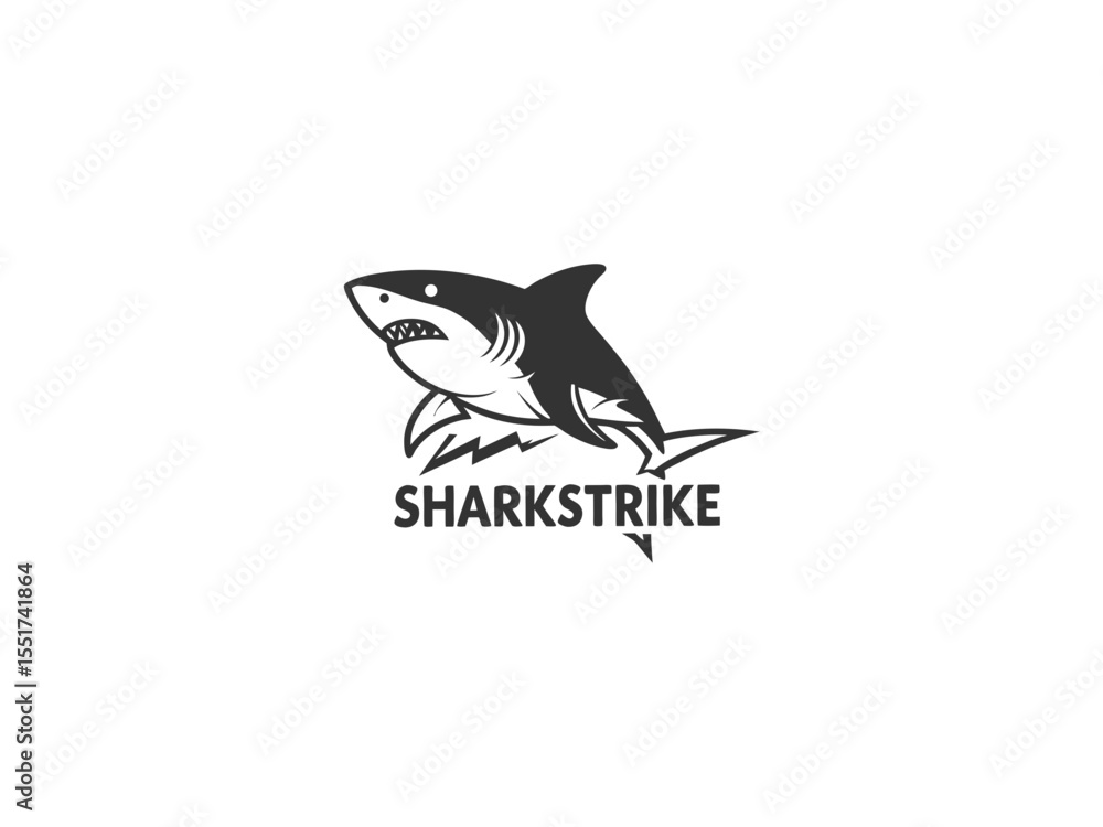 Obraz premium Shark logo ceative design