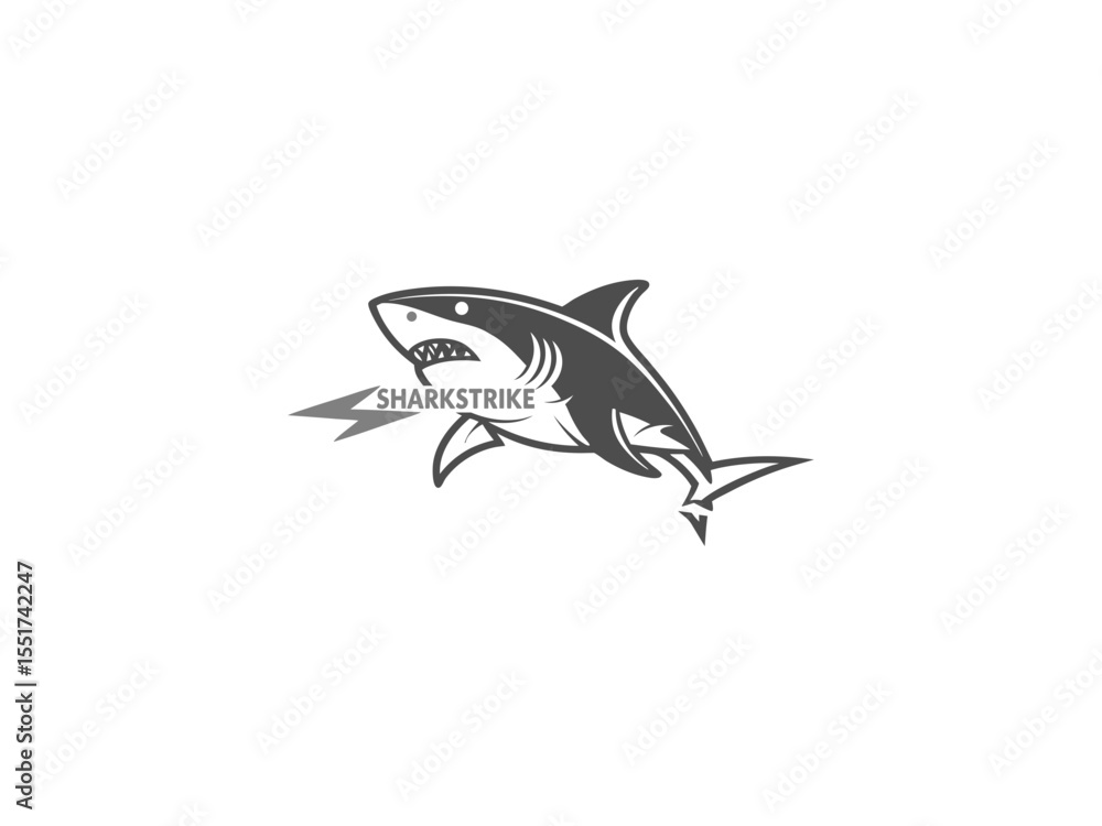 Fototapeta premium Shark logo ceative design