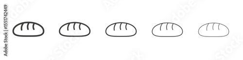 Bread icon simple illustration logo art